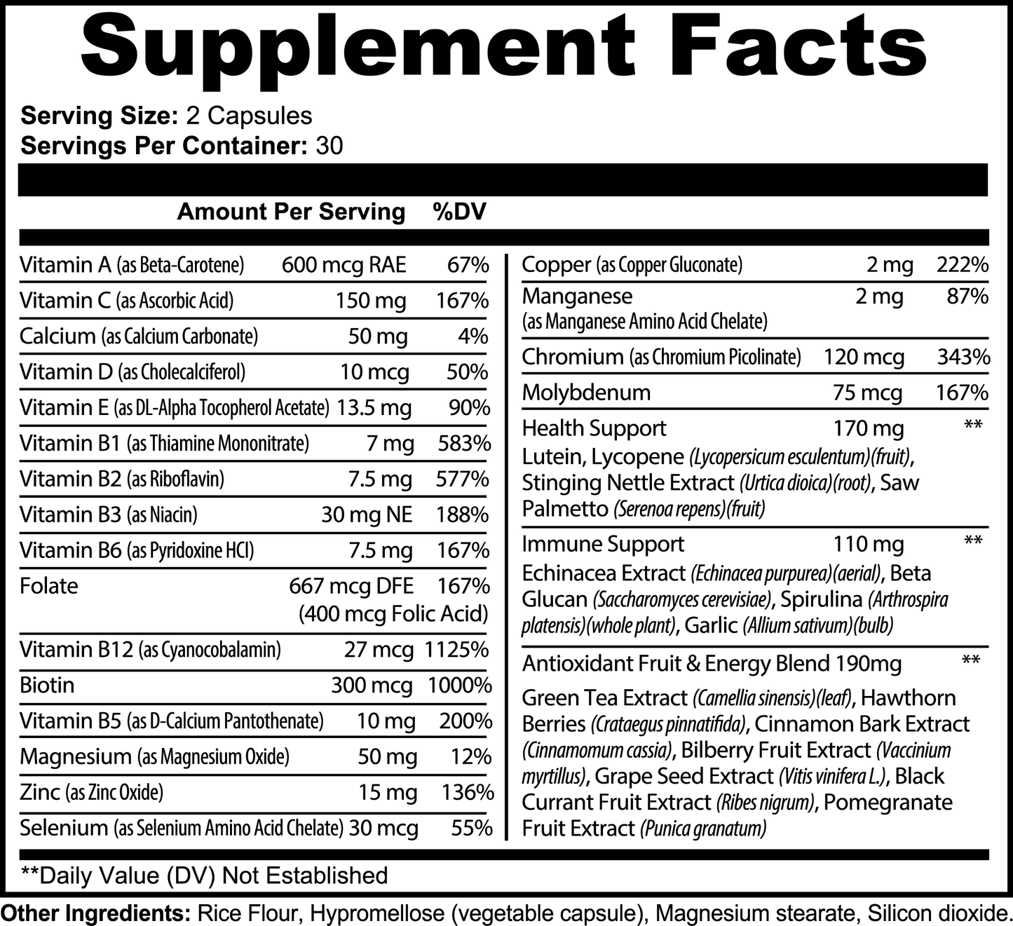 Fortress Vitality Multivitamin
